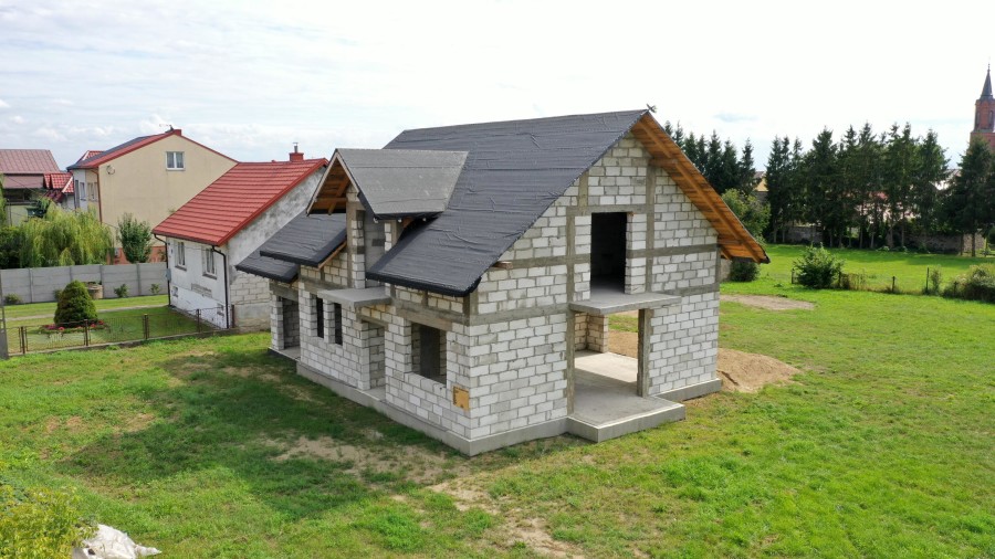 łomżyński, Śniadowo, Skowronki, Dom w stanie surowym otwartym Śniadowo