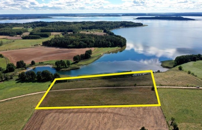 warmińsko-mazurskie, węgorzewski, Działka bud. 2,1 ha z linią brzegową jeziora Mamry