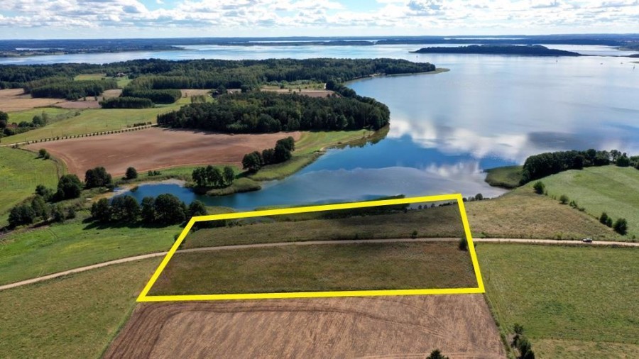 węgorzewski, Węgorzewo, Trygort, Działka bud. 2,1 ha z linią brzegową jeziora Mamry