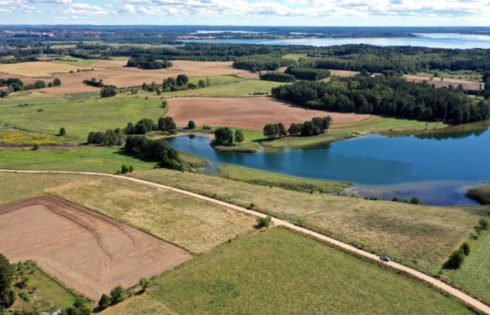 węgorzewski, Węgorzewo, Trygort, Działka bud. 2,1 ha z linią brzegową jeziora Mamry