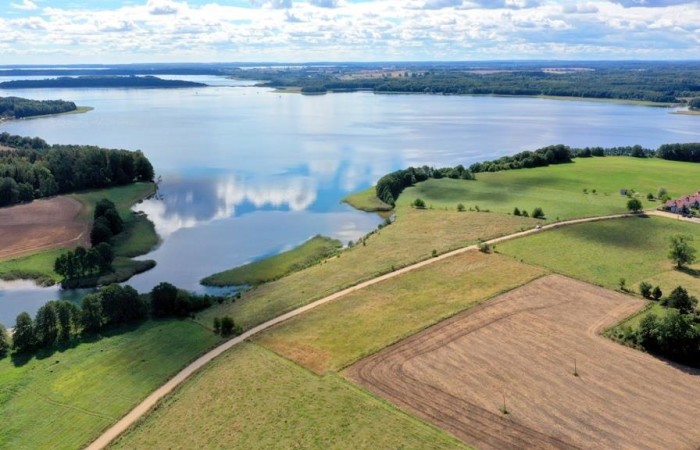 węgorzewski, Węgorzewo, Trygort, Działka bud. 2,1 ha z linią brzegową jeziora Mamry