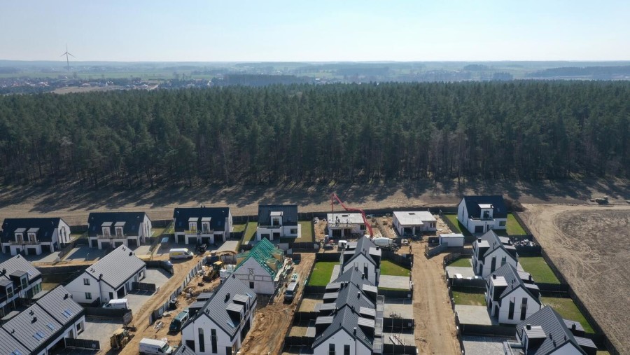 łomżyński, Łomża, Stare Kupiski, Świerkowa, Zabudowa bliźniacza na klimatycznym osiedlu