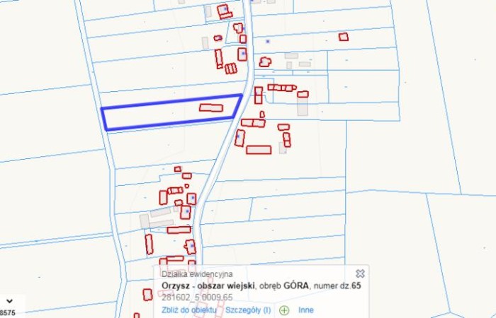 piski, Orzysz, Góra, Działka bud. Góra gm. Orzysz