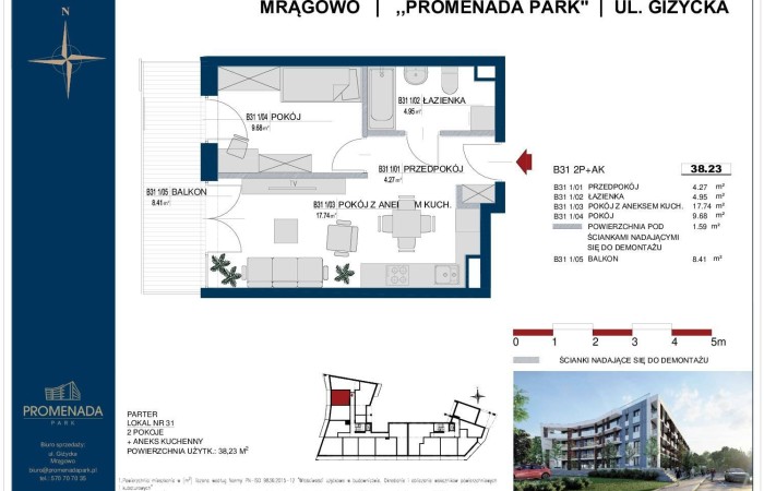mrągowski, Mrągowo, Giżycka, Prestiżowe mieszkania nad jeziorem B31