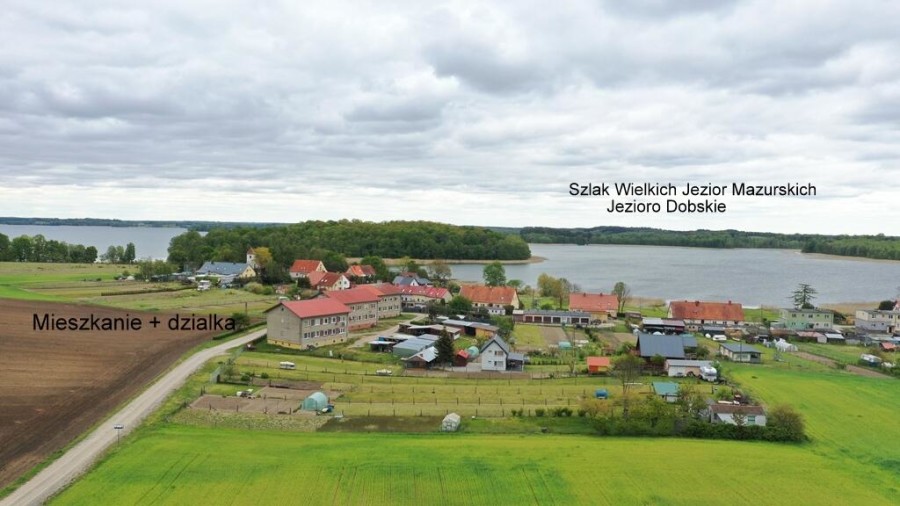 giżycki, Giżycko, Doba, Bezczynszowe mieszkanie w malowniczej m. Doba, pow. Giżycki