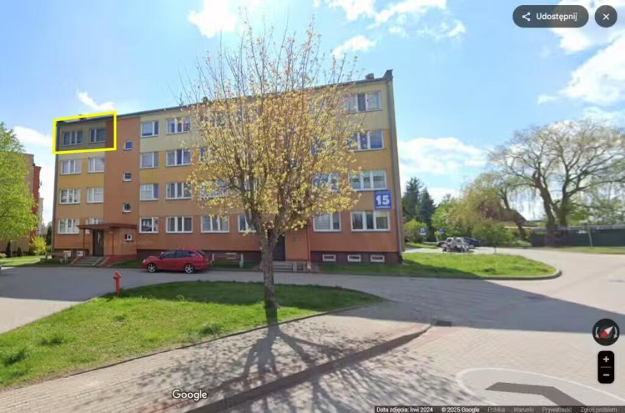 węgorzewski, Węgorzewo, Kopernika, 3-pokojowe mieszkanie w Węgorzewie – ul. Kopernika 15/7