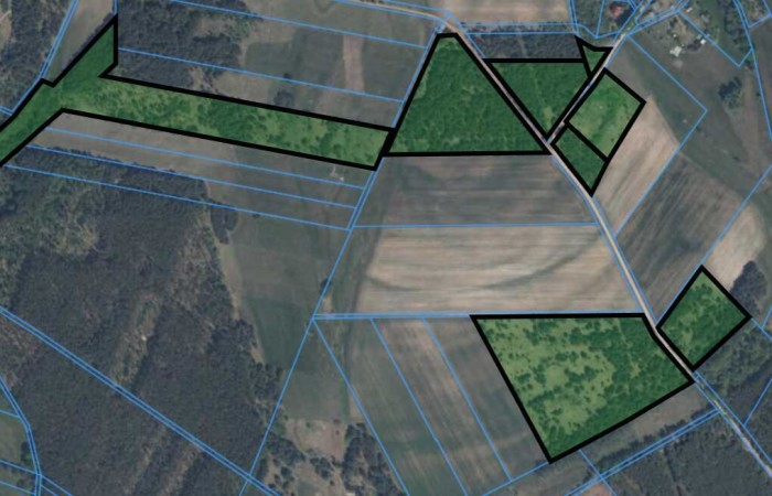 łomżyński, Miastkowo, Osetno, Działki rolne i leśne do wycinki 15,57ha Osetno Drogoszewo Gmina Miastkowo