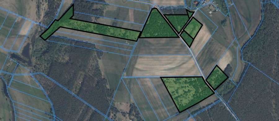 łomżyński, Miastkowo, Osetno, Działki rolne i leśne do wycinki 15,57ha Osetno Drogoszewo Gmina Miastkowo