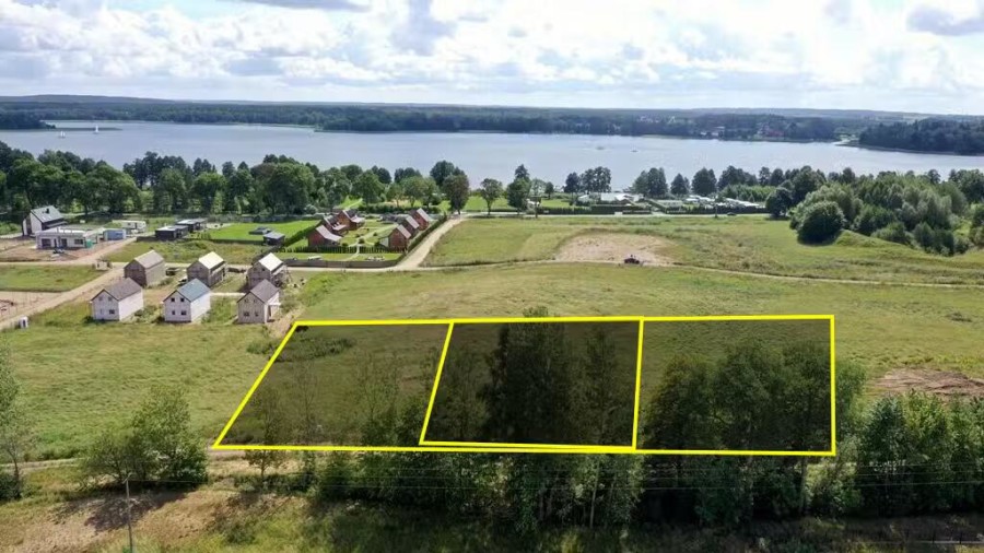 giżycki, Ryn, Prażmowo, Sprzedam działki budowlane nad Jeziorem Jagodne – Prażmowo, gm. Ryn