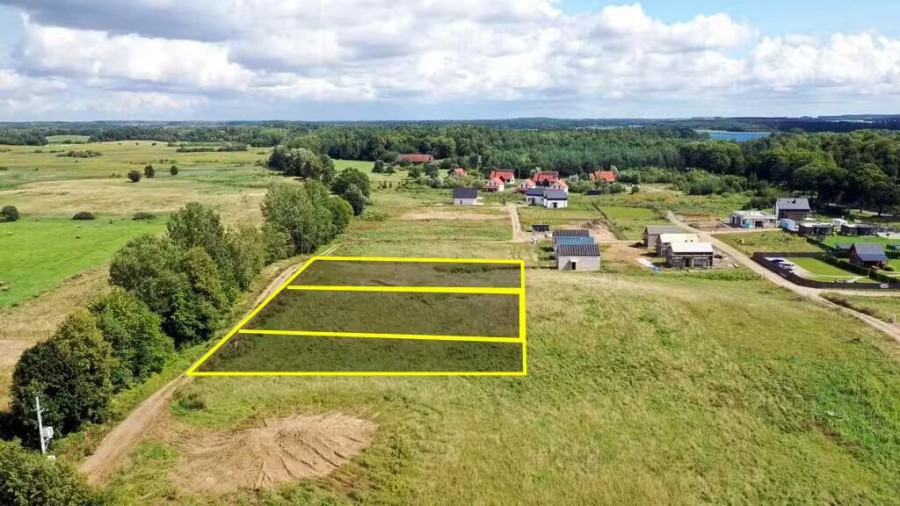 giżycki, Ryn, Prażmowo, Sprzedam działki budowlane nad Jeziorem Jagodne – Prażmowo, gm. Ryn