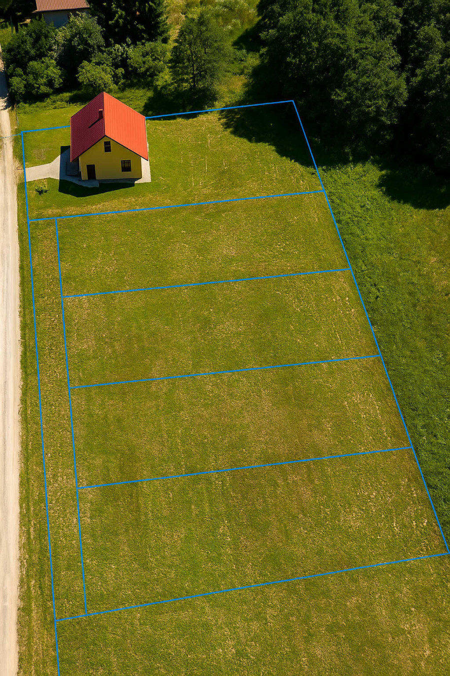 mrągowski, Mrągowo, Popowo Salęckie, kompleks 5 działek z domem za 270 tys.