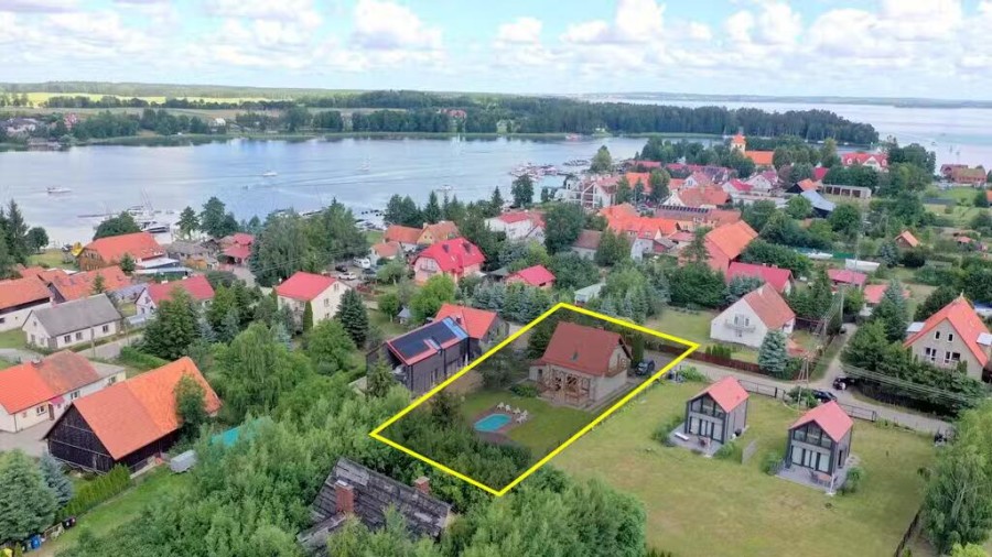 giżycki, Miłki, Rydzewo, Orzechowa, Atrakcyjny dom w Rydzewie, gm. Miłki – nad jeziorem Niegocin!