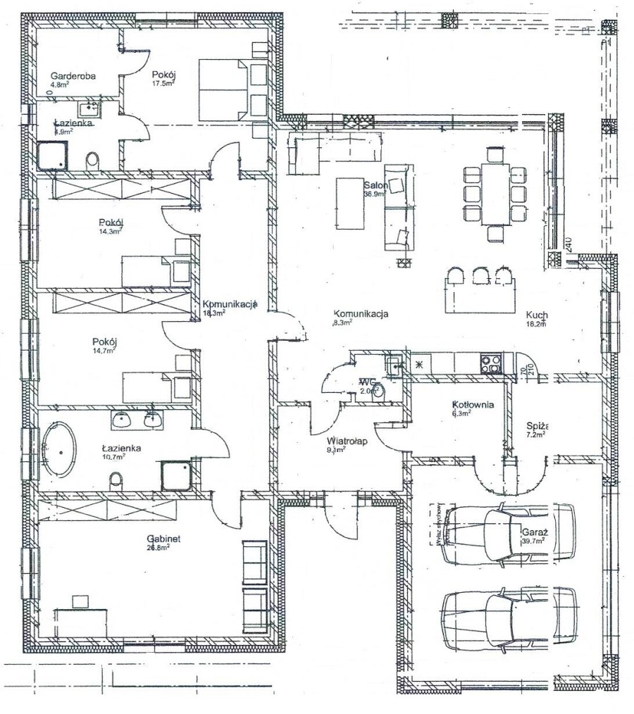 kolneński, Kolno, Lachowo, Dom do własnej aranżacji