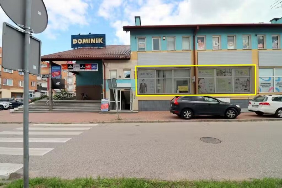 giżycki, Giżycko, Kętrzyńskiego, Lokal usługowy 104 m² – Centrum Giżycka, ul. Warszawska 12 – Dom Handlowy „Dominik”