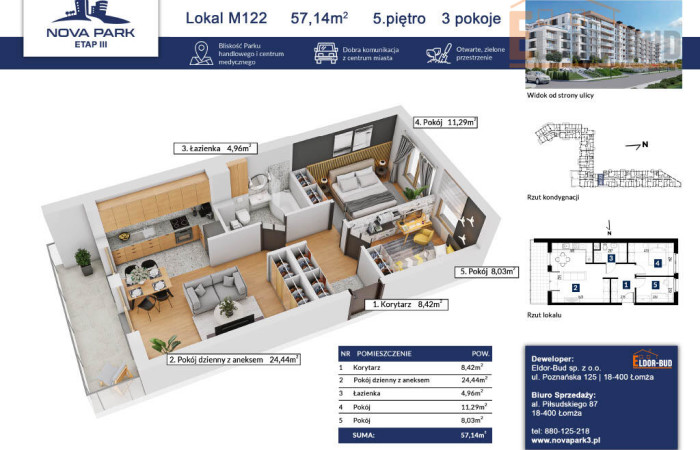 podlaskie, Łomża, Mieszkanie z dużym potencjałem M-122