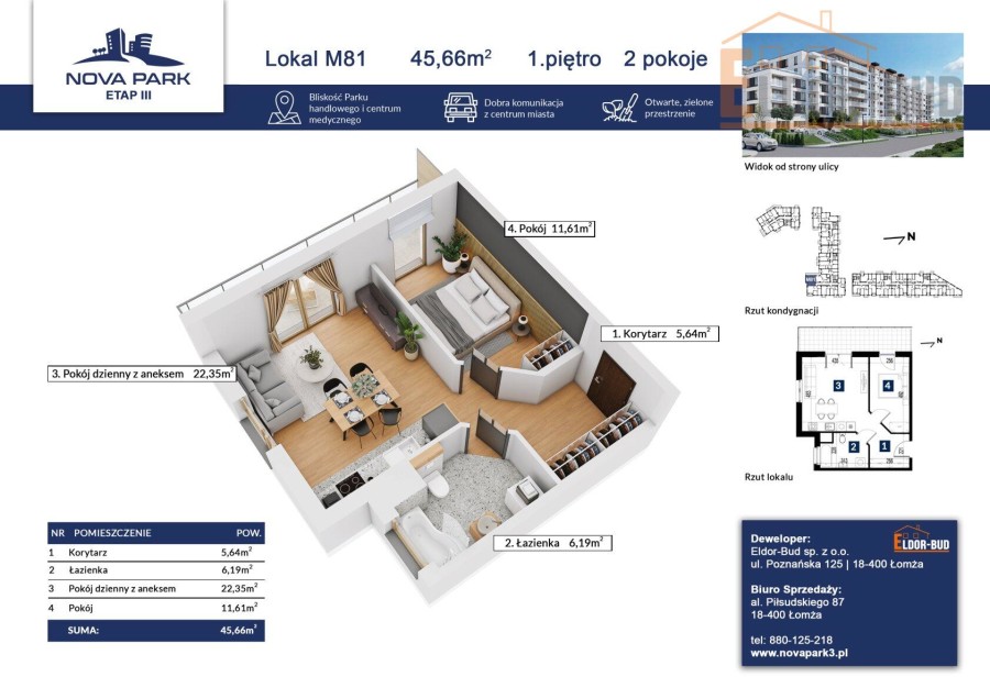 Łomża, Akademicka, Funkcjonalne mieszkanie dedykowane Tobie M-81
