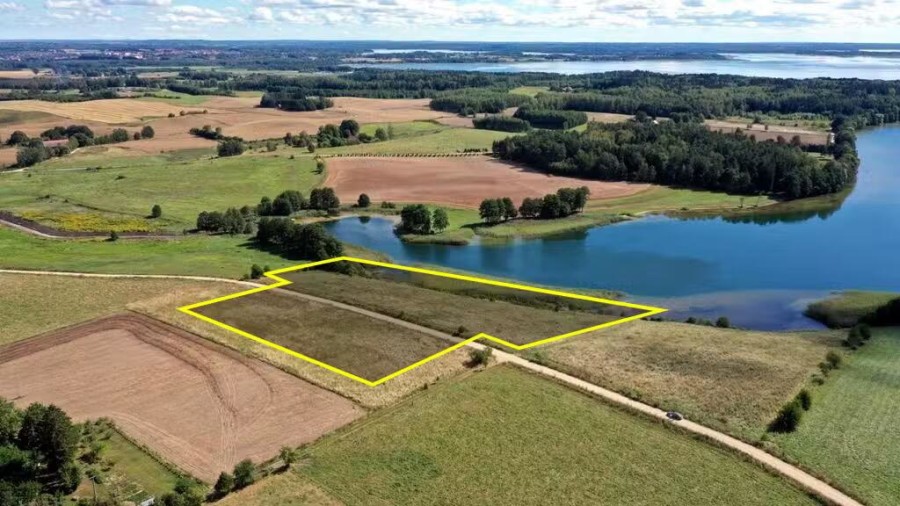 węgorzewski, Węgorzewo, Trygort, Działka bud. 2,1 ha z linią brzegową jeziora Mamry