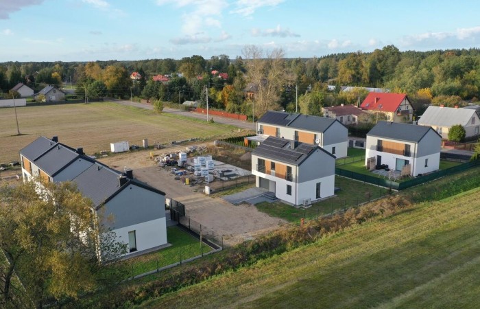 Ostrołęka, Wierzbowa, Nowoczesny dom w zabudowie bliźniaczej