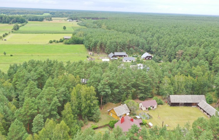 łomżyński, Zbójna, Kolonia Suchy Borek, Zielona enklawa w otulinie lasów