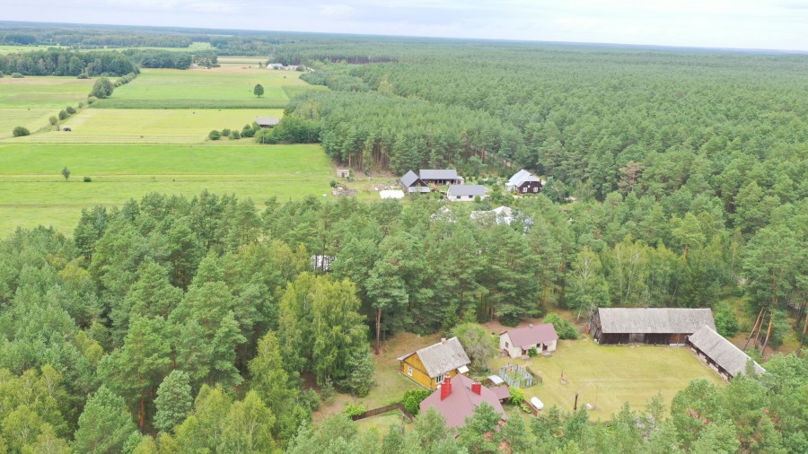 łomżyński, Zbójna, Kolonia Suchy Borek, Zielona enklawa w otulinie lasów