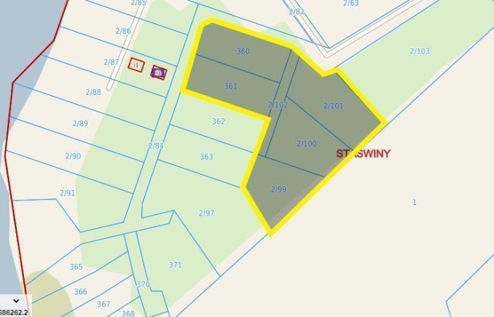 giżycki, Miłki, Ruda, Działki bud w pobliżu jeziora Wojnowo