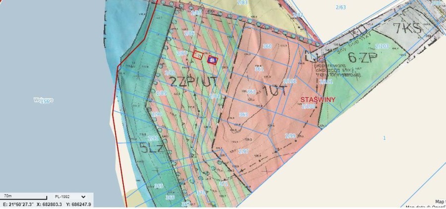 giżycki, Miłki, Ruda, Działki bud w pobliżu jeziora Wojnowo