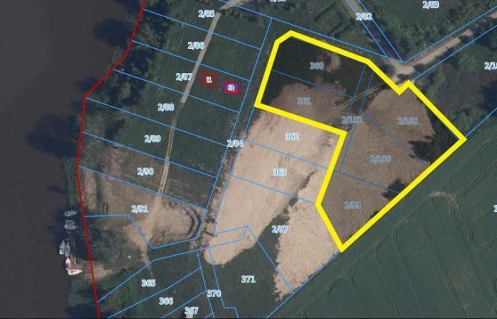 giżycki, Miłki, Ruda, Działki bud w pobliżu jeziora Wojnowo