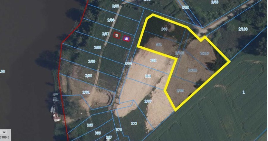 giżycki, Miłki, Ruda, Działki bud w pobliżu jeziora Wojnowo