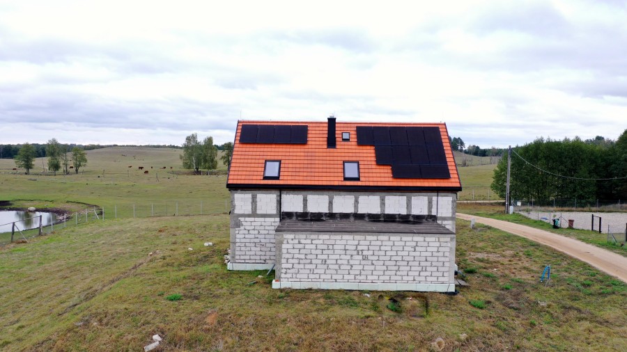 giżycki, Wydminy, Okrągłe, Nowoczesny dom do własnej aranżacji z widokiem na Jezioro Bielskie