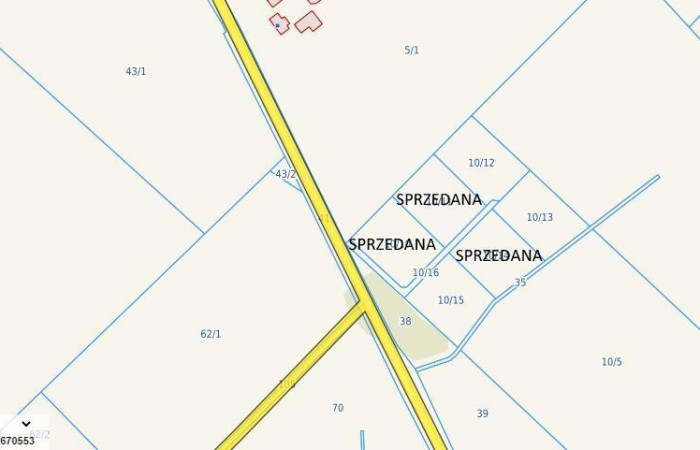 Jeziorko, Ryn, Działka na sprzedaż