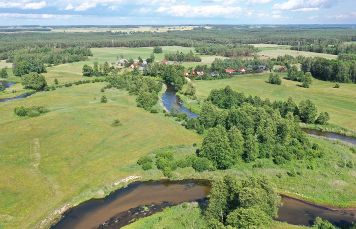 łomżyński, Zbójna, Jurki, Urokliwa działka leśna nad rzeką Pisą w super cenie!