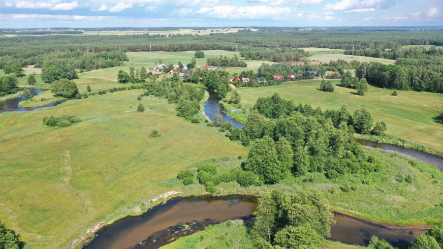 łomżyński, Zbójna, Jurki, Urokliwa działka leśna nad rzeką Pisą w super cenie!