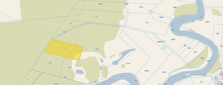 łomżyński, Zbójna, Jurki, Urokliwa działka leśna nad rzeką Pisą w super cenie!