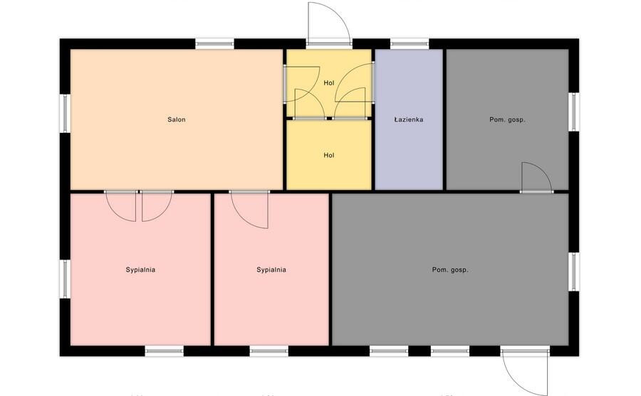 łomżyński, Jedwabne, Kościuszki, Dom z lokalem Jedwabne centrum