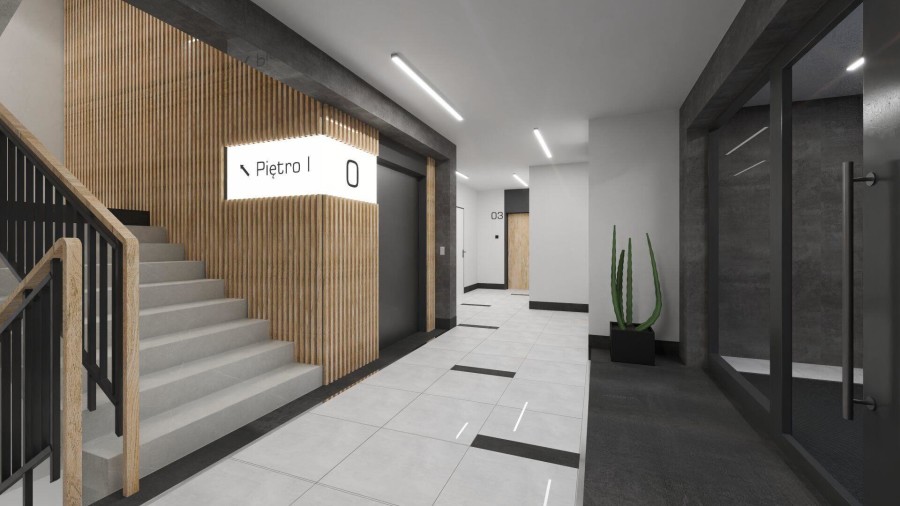 Łomża, ks. Jerzego Popiełuszki, Nowoczesne mieszkanie 51 m² z tarasem | Łomża, ul. Popiełuszki 4