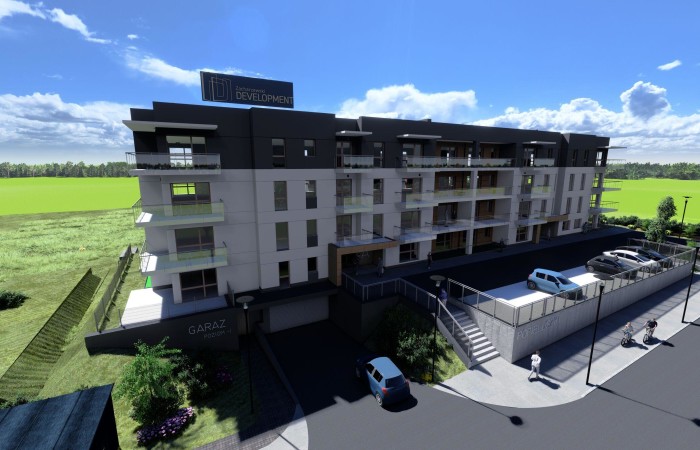 Łomża, ks. Jerzego Popiełuszki, Nowoczesne mieszkanie 51 m² z tarasem | Łomża, ul. Popiełuszki 4