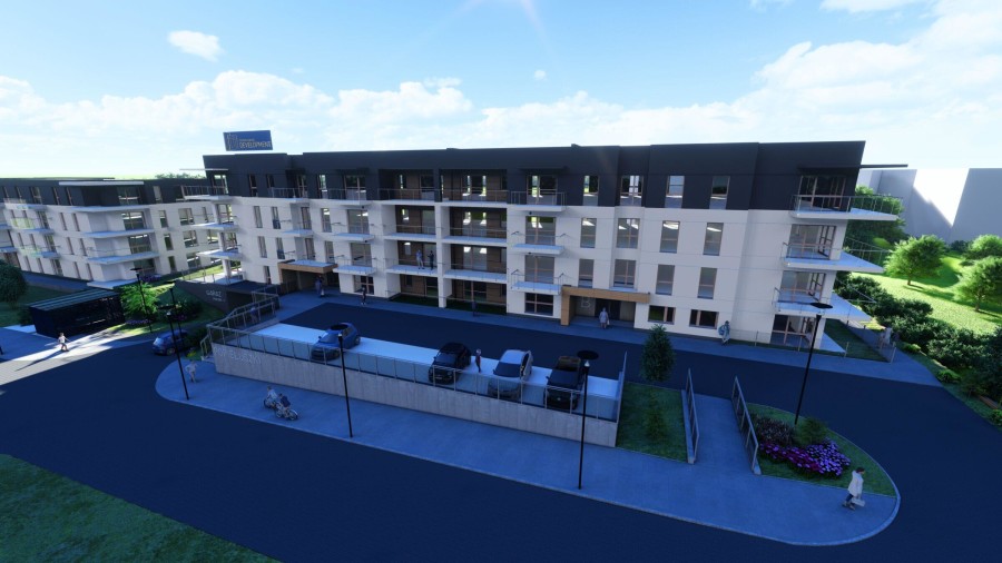 Łomża, ks. Jerzego Popiełuszki, Nowoczesne mieszkanie 51 m² z tarasem | Łomża, ul. Popiełuszki 4