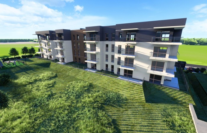 Łomża, ks. Jerzego Popiełuszki, Nowoczesne mieszkanie 51 m² z tarasem | Łomża, ul. Popiełuszki 4