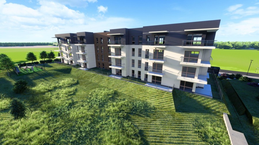 Łomża, ks. Jerzego Popiełuszki, Nowoczesne mieszkanie 51 m² z tarasem | Łomża, ul. Popiełuszki 4