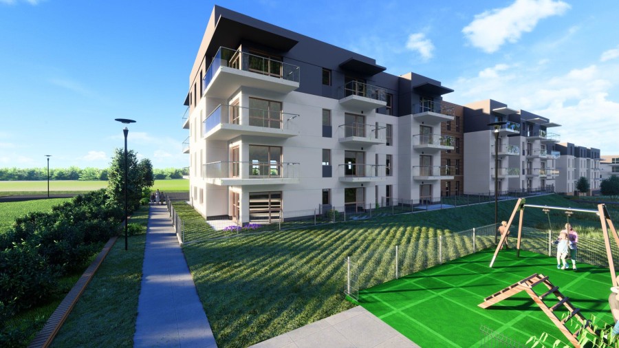 Łomża, ks. Jerzego Popiełuszki, Nowoczesne mieszkanie 51 m² z tarasem | Łomża, ul. Popiełuszki 4