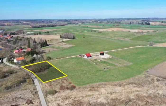 giżycki, Wydminy, Grądzkie, Działka rolna z linią brzegowa Grądzkie gm Wydminy