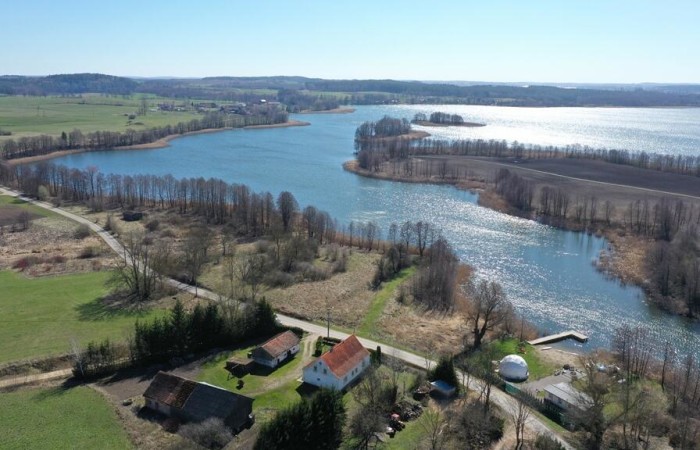 giżycki, Wydminy, Grądzkie, Działka rolna z linią brzegowa Grądzkie gm Wydminy