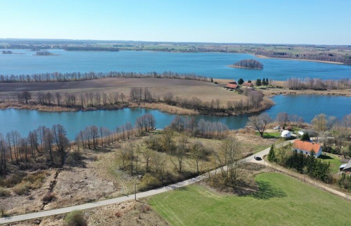 giżycki, Wydminy, Grądzkie, Działka rolna z linią brzegowa Grądzkie gm Wydminy