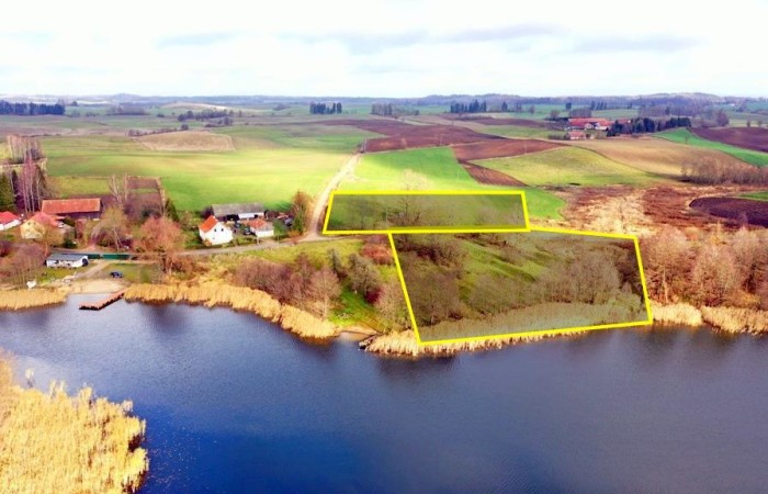 giżycki, Wydminy, Grądzkie, Działka rolna z linią brzegowa Grądzkie gm Wydminy