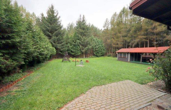 piski, Orzysz, Góra, Dom, łódź i pomost nad jeziorem Tyrkło  Góra 50 gm Orzysz