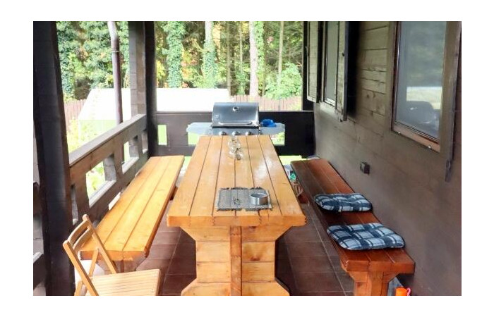 piski, Orzysz, Góra, Dom, łódź i pomost nad jeziorem Tyrkło  Góra 50 gm Orzysz