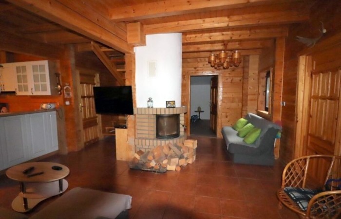 piski, Orzysz, Góra, Dom, łódź i pomost nad jeziorem Tyrkło  Góra 50 gm Orzysz