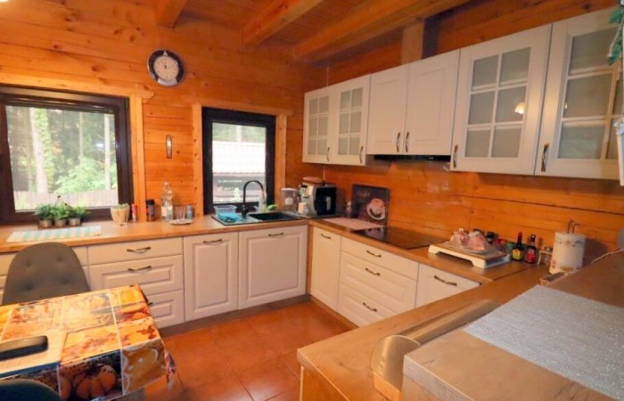 piski, Orzysz, Góra, Dom, łódź i pomost nad jeziorem Tyrkło  Góra 50 gm Orzysz