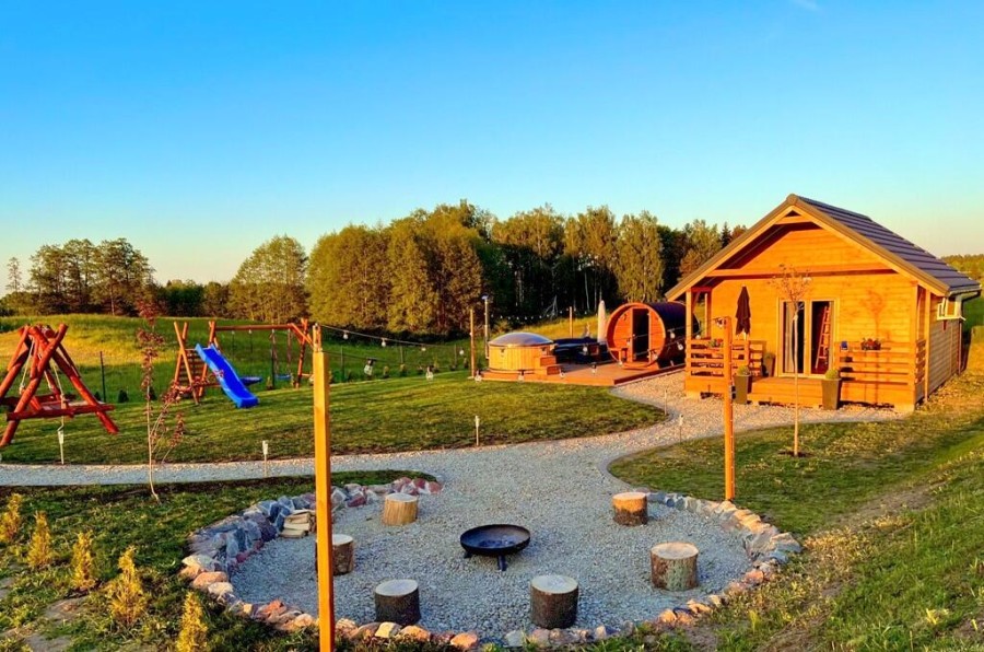 giżycki, Giżycko, Szczybały Giżyckie, Sprzedam działkę bud. z całorocznym domkiem rekreacyjnym Szczybały Giżyckie