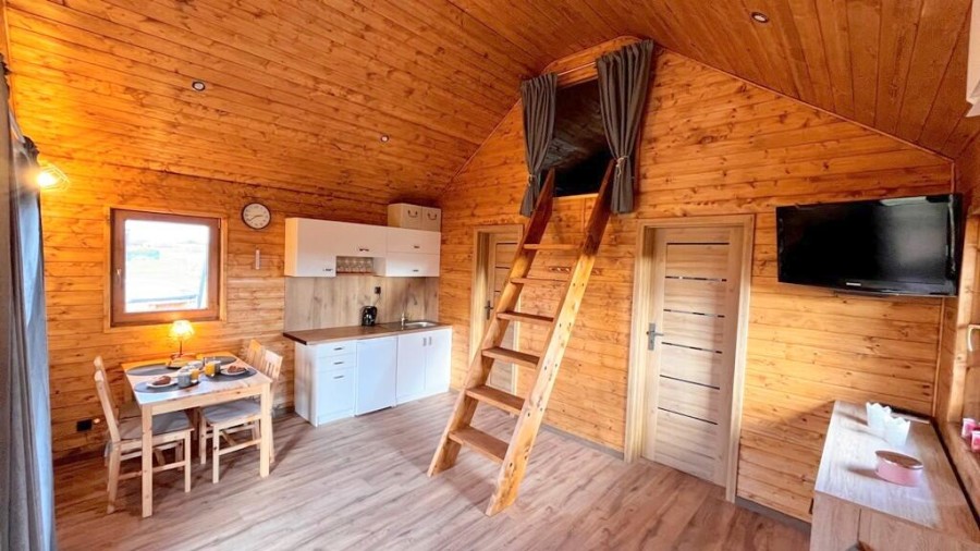 giżycki, Giżycko, Szczybały Giżyckie, Sprzedam działkę bud. z całorocznym domkiem rekreacyjnym Szczybały Giżyckie